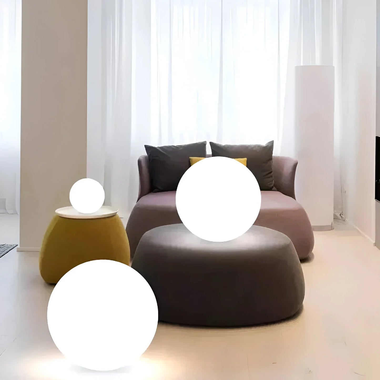 LumiGlobe Color-Changing LED Sphere — Wireless Garden Light 8
