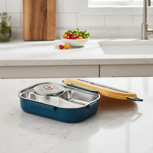 MEALMATE Stainless Steel Lunch Box with Compartments 1