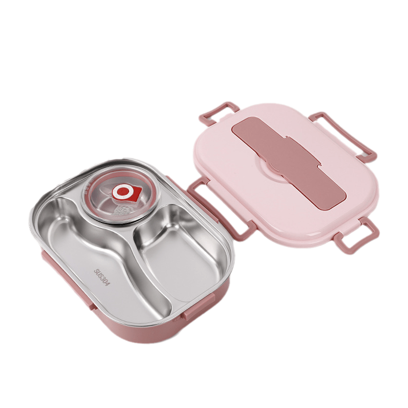 MEALMATE Stainless Steel Lunch Box with Compartments 3