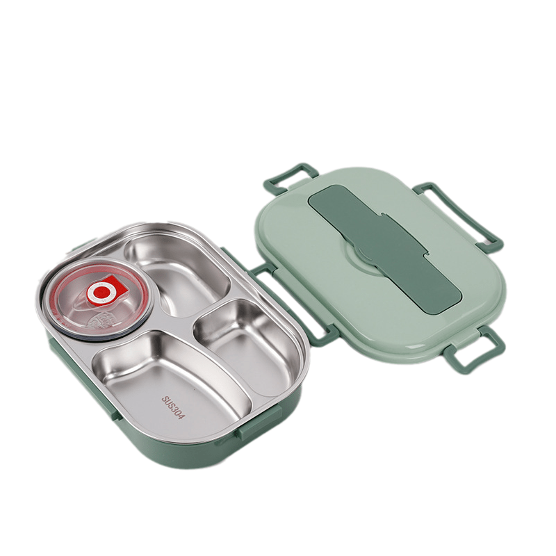 MEALMATE Stainless Steel Lunch Box with Compartments 6