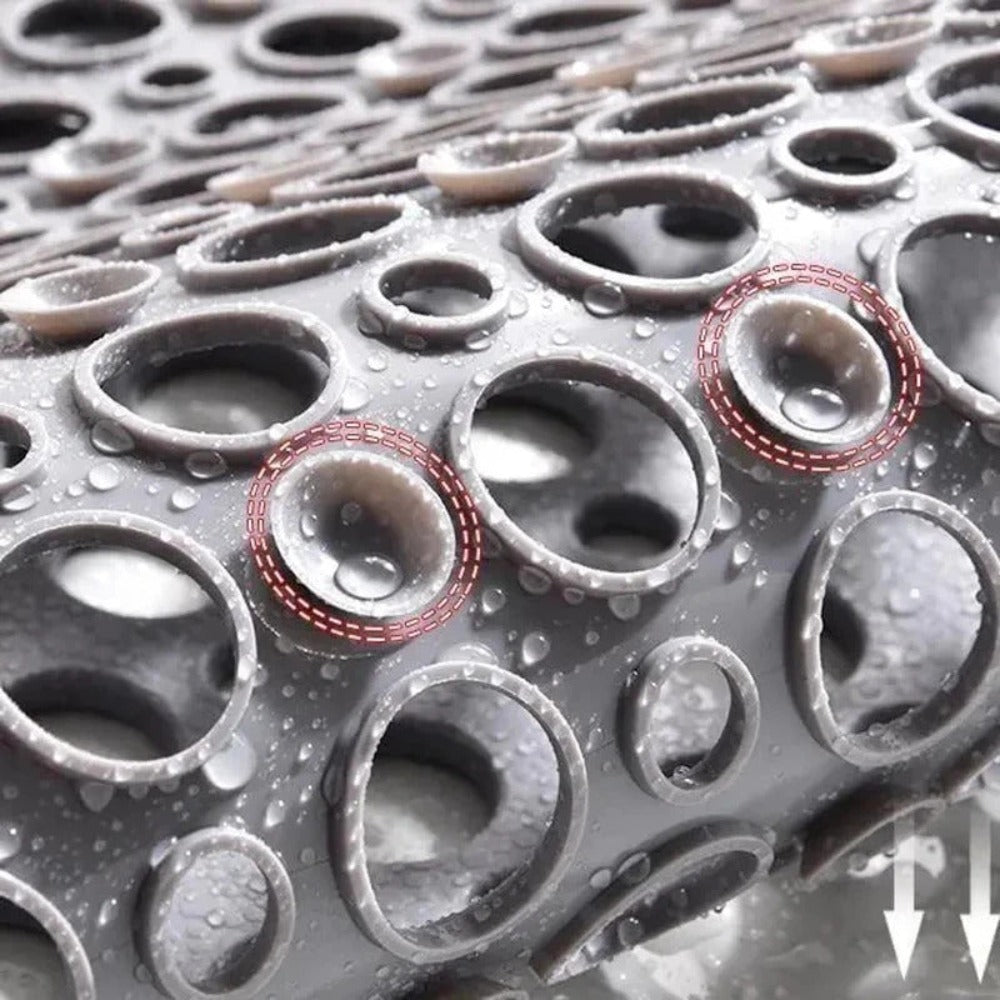 Tappetino da Doccia Antiscivolo AquaGuard con Drenaggio Efficiente