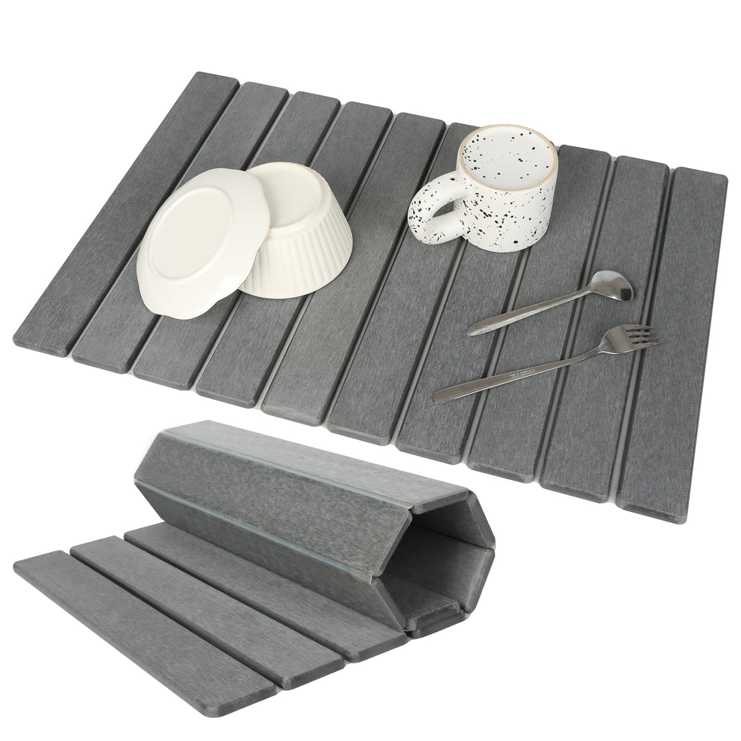 Tappetino in Pietra di Diatomite per Asciugatura Istantanea - Antimuffa e Antibatterico