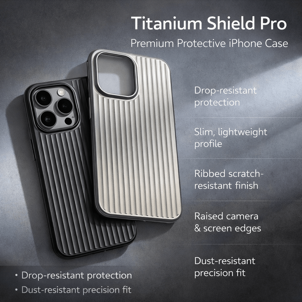Cover iPhone Protettiva Premium in Titanio Ultra Slim