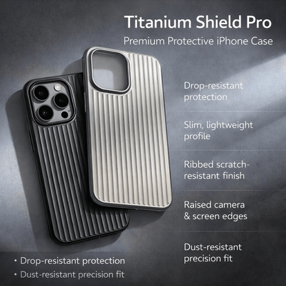 Cover iPhone Protettiva Premium in Titanio Ultra Slim