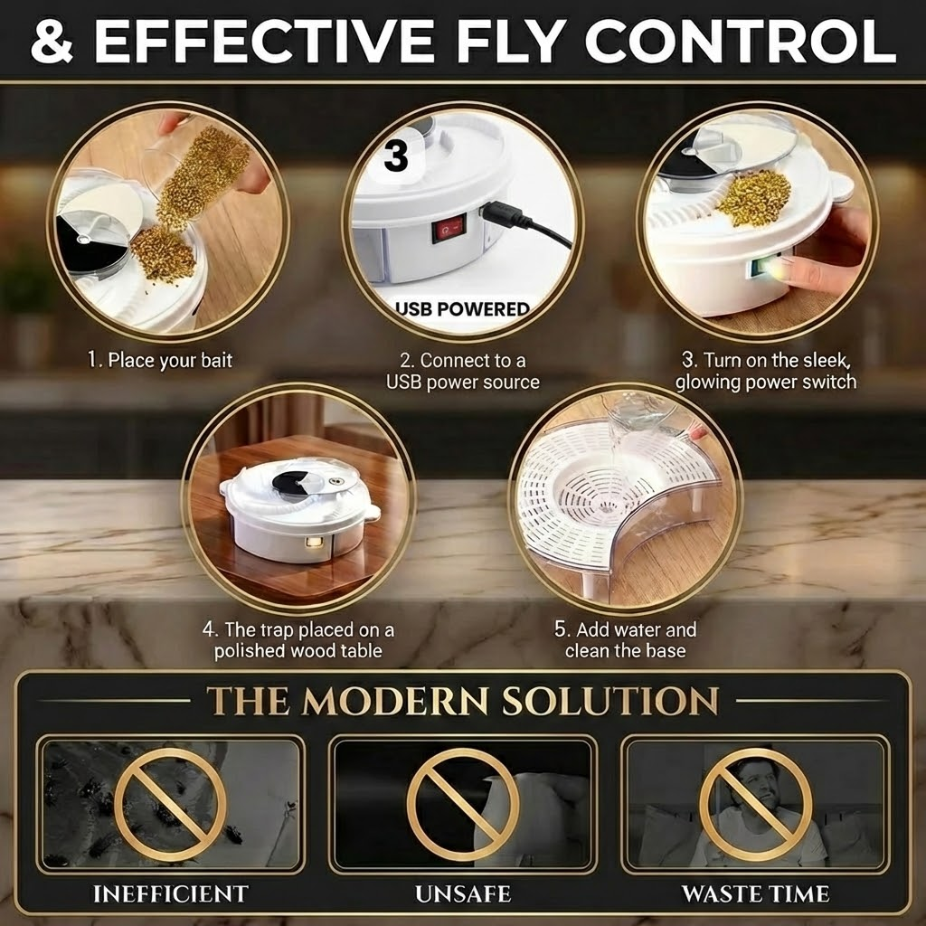 Elektrische Vliegenval – Automatisch en Stil Vangen