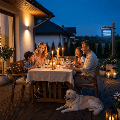 Piège à Moustiques Solaire d'Extérieur - Couverture 325 m², Sûr et Naturel