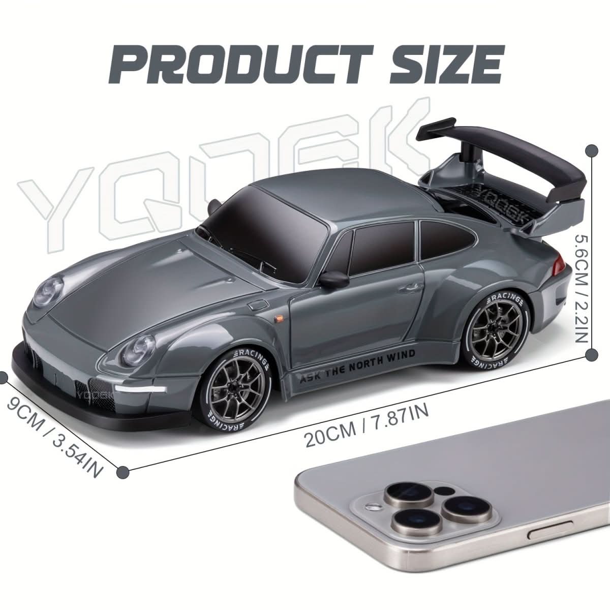 RC Drift Car 1:24 Scale with LED Wheels & 4WD Drive System 9
