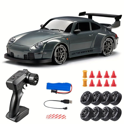 RC Drift Car 1:24 Scale with LED Wheels & 4WD Drive System 7