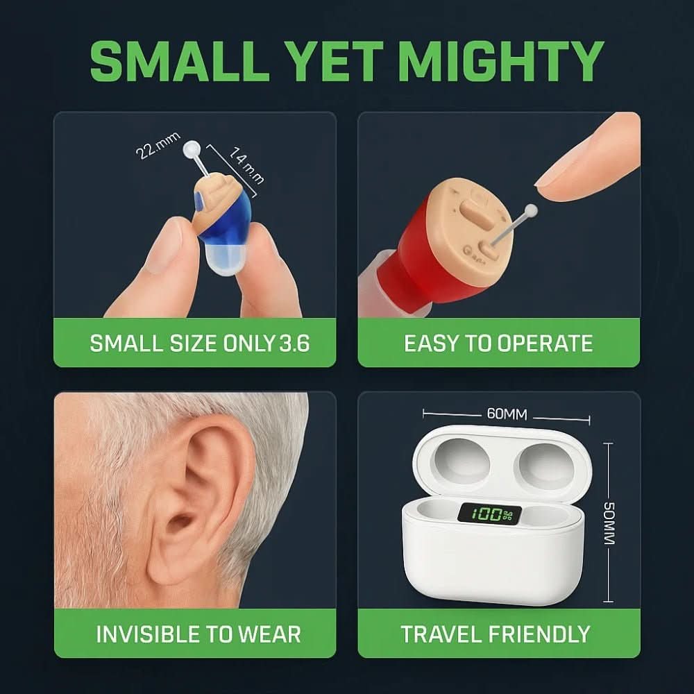 AURIS PRO — Invisible In-Ear Hearing Aid Rechargeable Clear Sound 7
