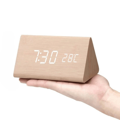 Wooden LED Clock with Voice Control — Modern Digital Design 11