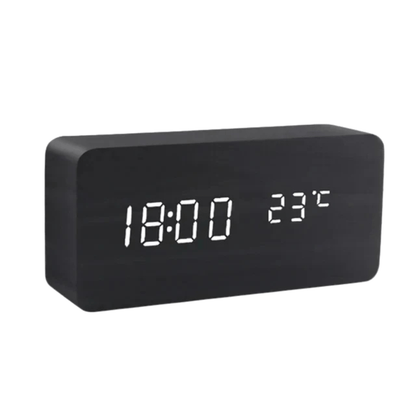Wooden LED Clock with Voice Control — Modern Digital Design 8