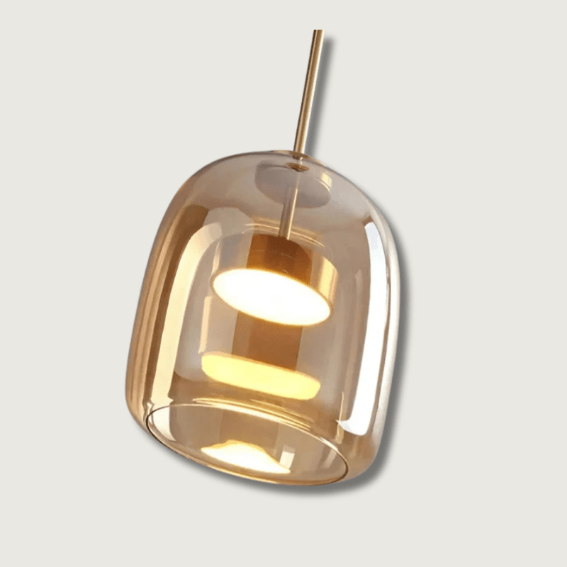 Lampada Sospensione Vetro Design Minimalista Moderna