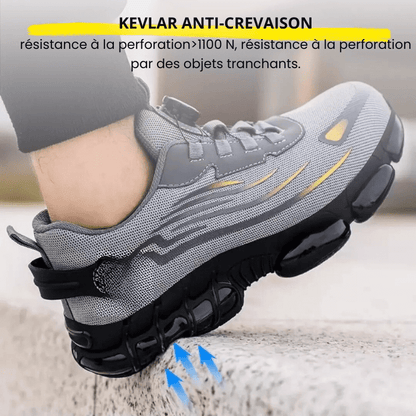 Steel Toe Safety Shoes — Rotary Closure Work Boots 10
