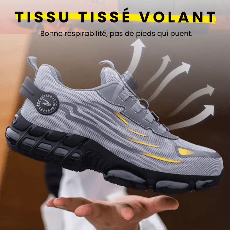 Steel Toe Safety Shoes — Rotary Closure Work Boots 12