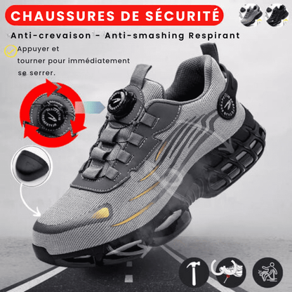 Steel Toe Safety Shoes — Rotary Closure Work Boots 8