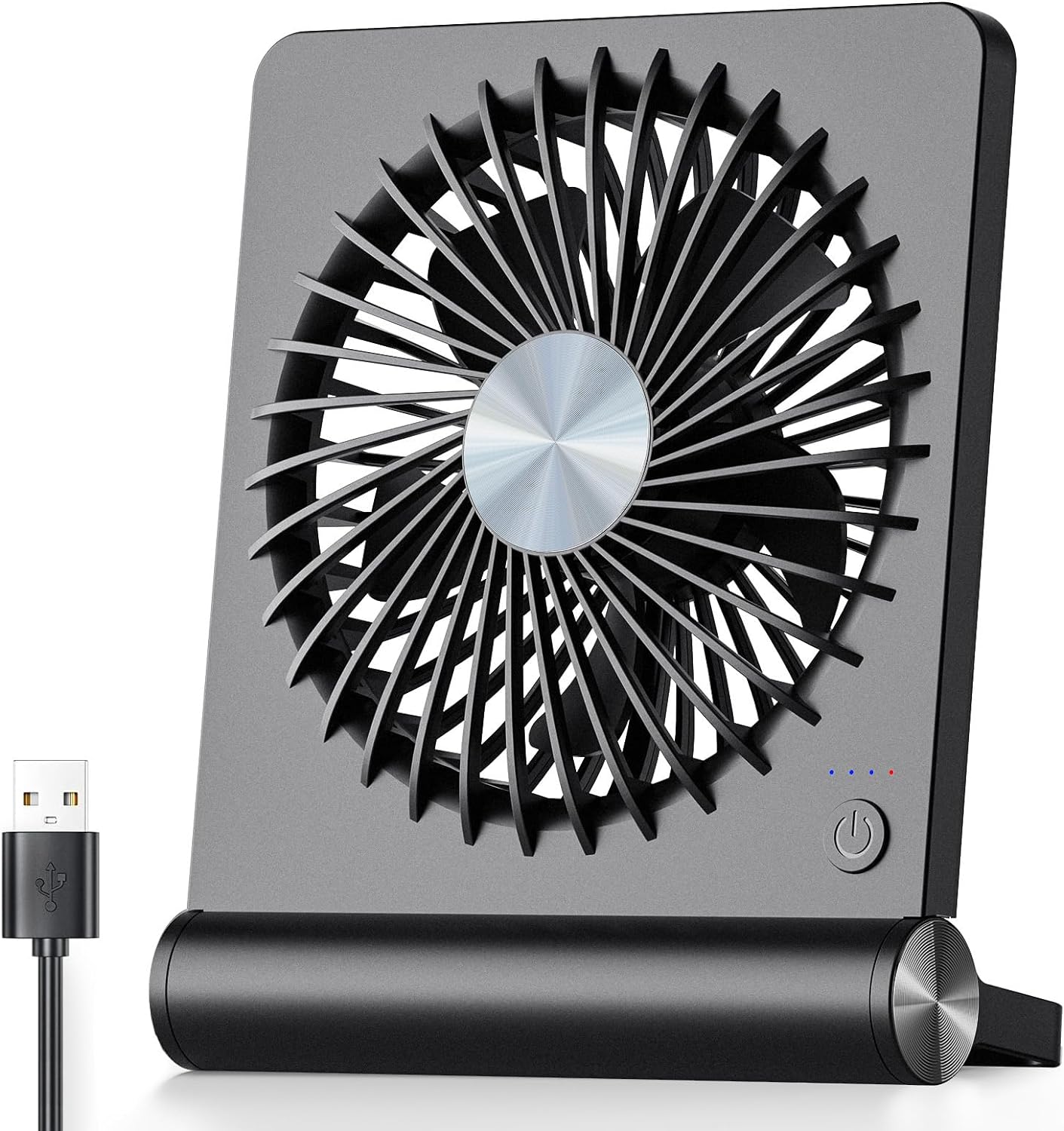 Ventilateur de Bureau Ultra-Silencieux Compact avec Alimentation USB