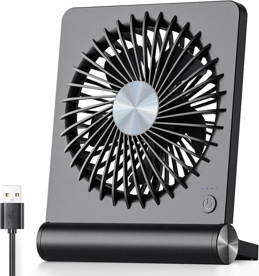 Ventilateur de Bureau Ultra-Silencieux Compact avec Alimentation USB