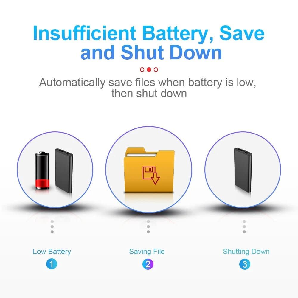 Draagbare Voice Recorder met 32 GB Geheugen