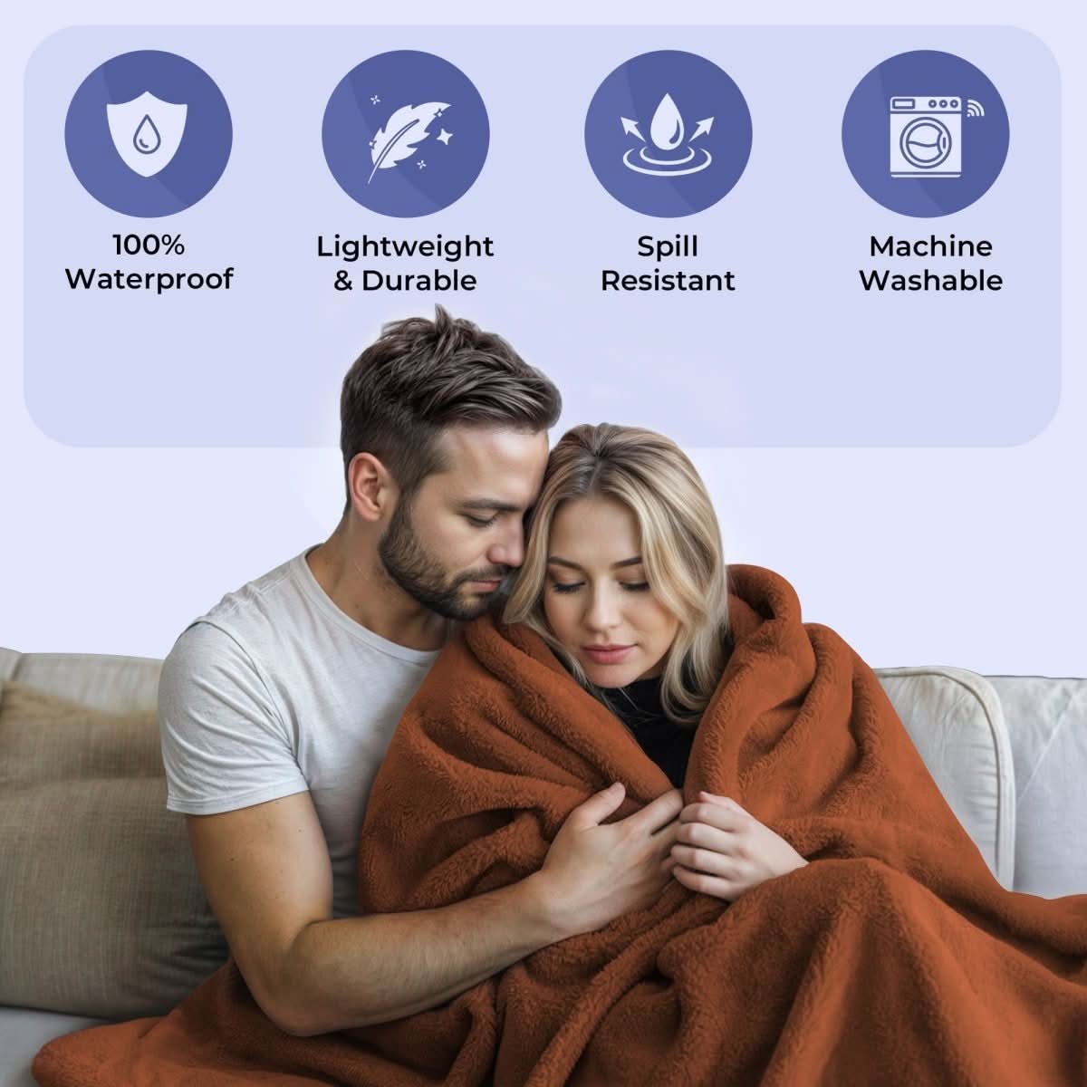 AquaShield Waterproof Blanket — Bed & Sofa Protector Cover 2