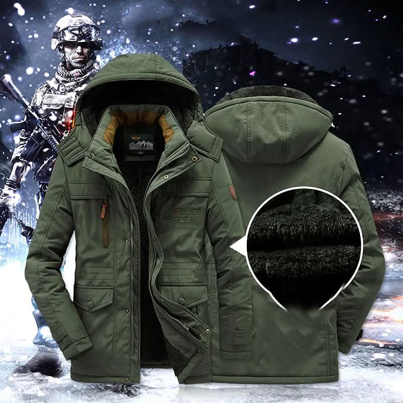 FrostGuard Padded Winter Parka — Windproof Hood Fleece Lining 2