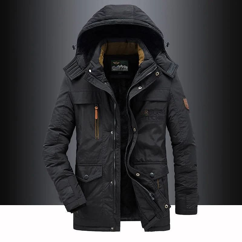 FrostGuard Padded Winter Parka — Windproof Hood Fleece Lining 6