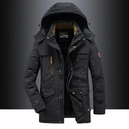 FrostGuard Padded Winter Parka — Windproof Hood Fleece Lining 6