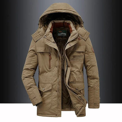 FrostGuard Padded Winter Parka — Windproof Hood Fleece Lining 4