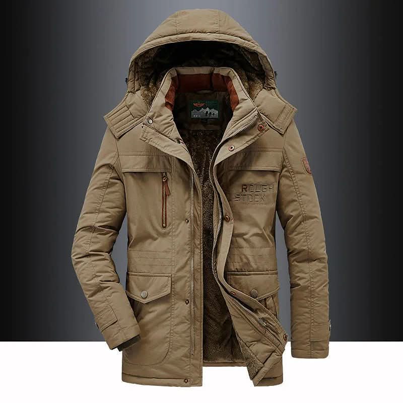 FrostGuard Padded Winter Parka — Windproof Hood Fleece Lining 8