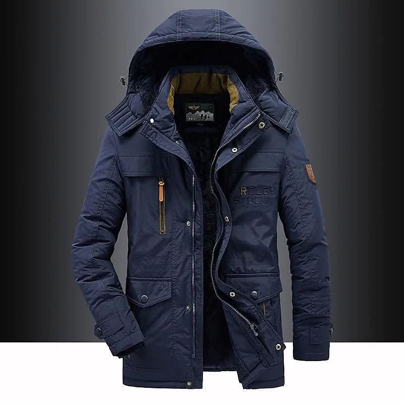 FrostGuard Padded Winter Parka — Windproof Hood Fleece Lining 7