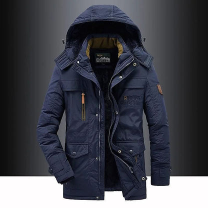 FrostGuard Padded Winter Parka — Windproof Hood Fleece Lining 7