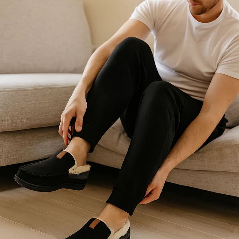 TERRAWOOL Men's Winter Slippers in Synthetic Wool 3