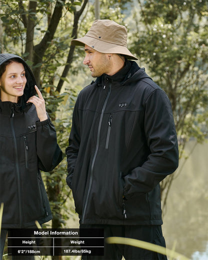 Men's Heated Jacket — 8 Heating Zones Rechargeable Winter Coat 11