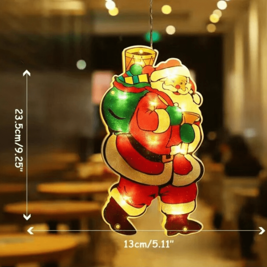 Festiglo Christmas Window Decoration with LED Lights — 7 Designs 2