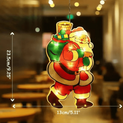 Festiglo Christmas Window Decoration with LED Lights — 7 Designs 2