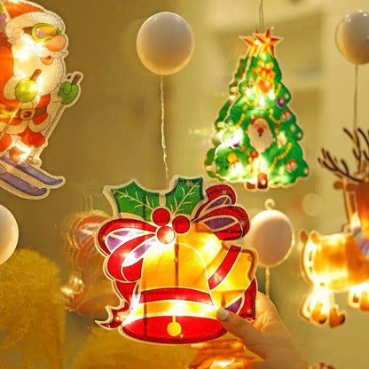 Festiglo Christmas Window Decoration with LED Lights — 7 Designs 3