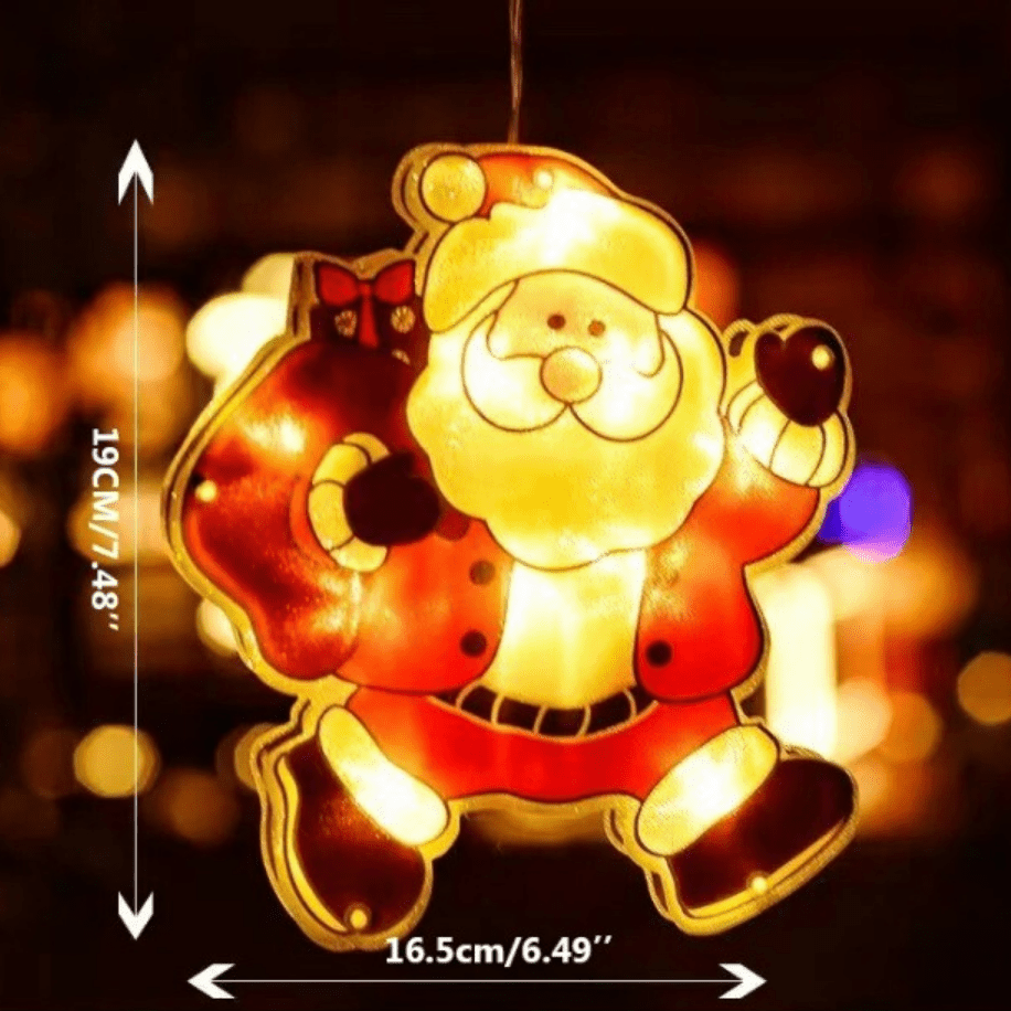 Festiglo Christmas Window Decoration with LED Lights — 7 Designs 5