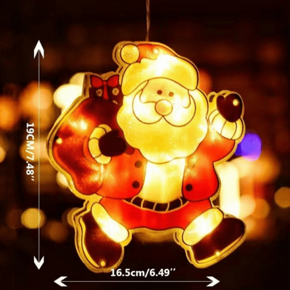 Festiglo Christmas Window Decoration with LED Lights — 7 Designs 5