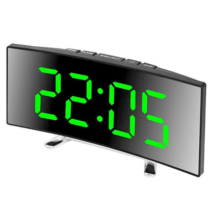 Silent Digital LED Alarm Clock — Large Display Slim Design 8
