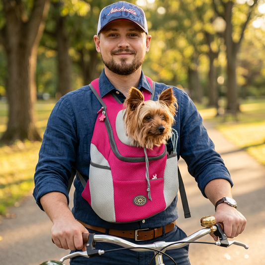 Ergonomische Hondenrugzak met Voering en Verstelbare Schouderbanden voor Comfort en Veiligheid
