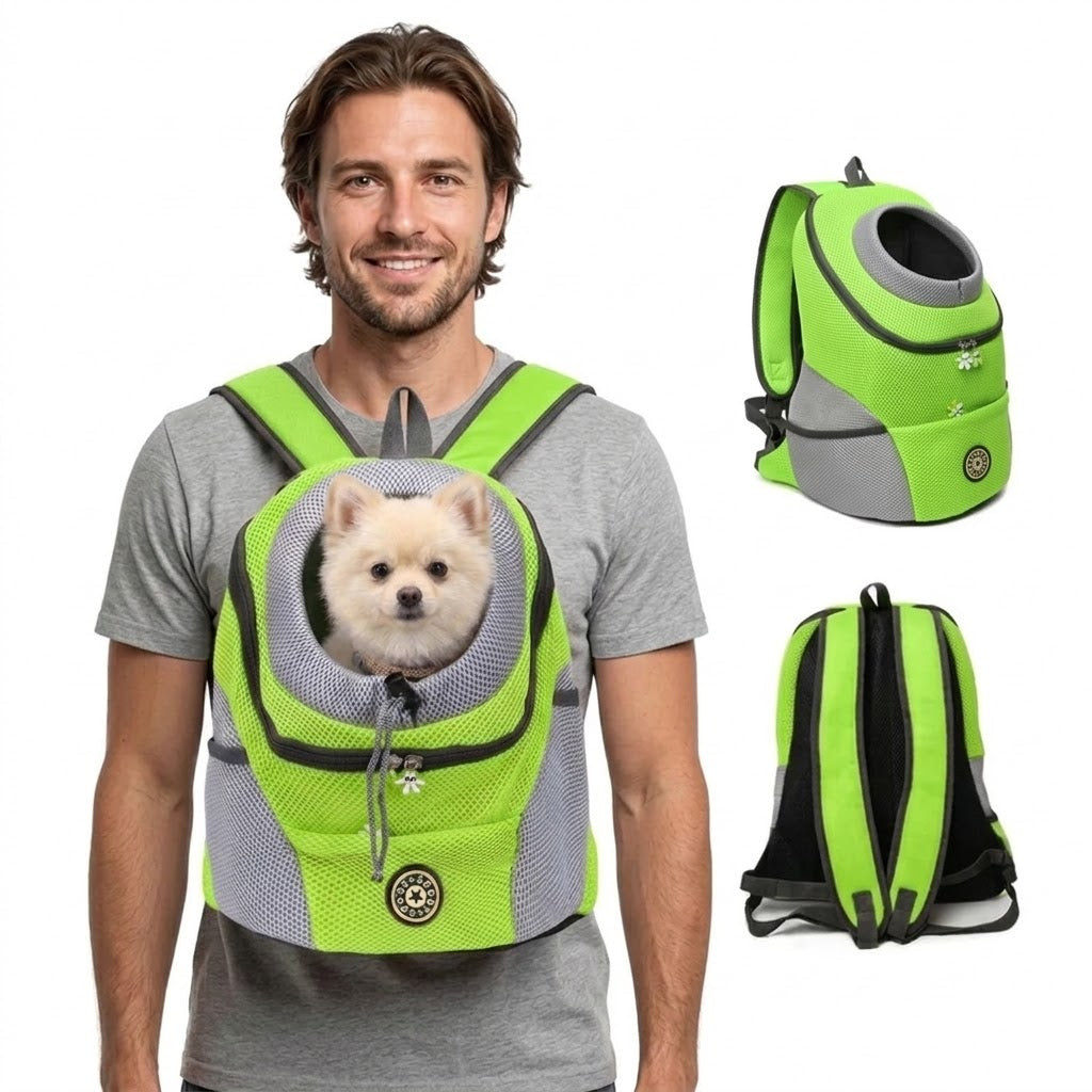 Ergonomische Hondenrugzak met Voering en Verstelbare Schouderbanden voor Comfort en Veiligheid