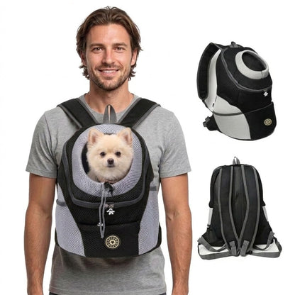 Ergonomische Hondenrugzak met Voering en Verstelbare Schouderbanden voor Comfort en Veiligheid