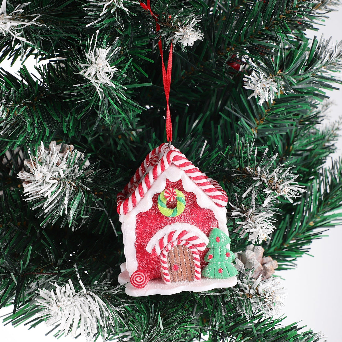 Mini Christmas Gingerbread House Decor — Hand-Painted Resin 13