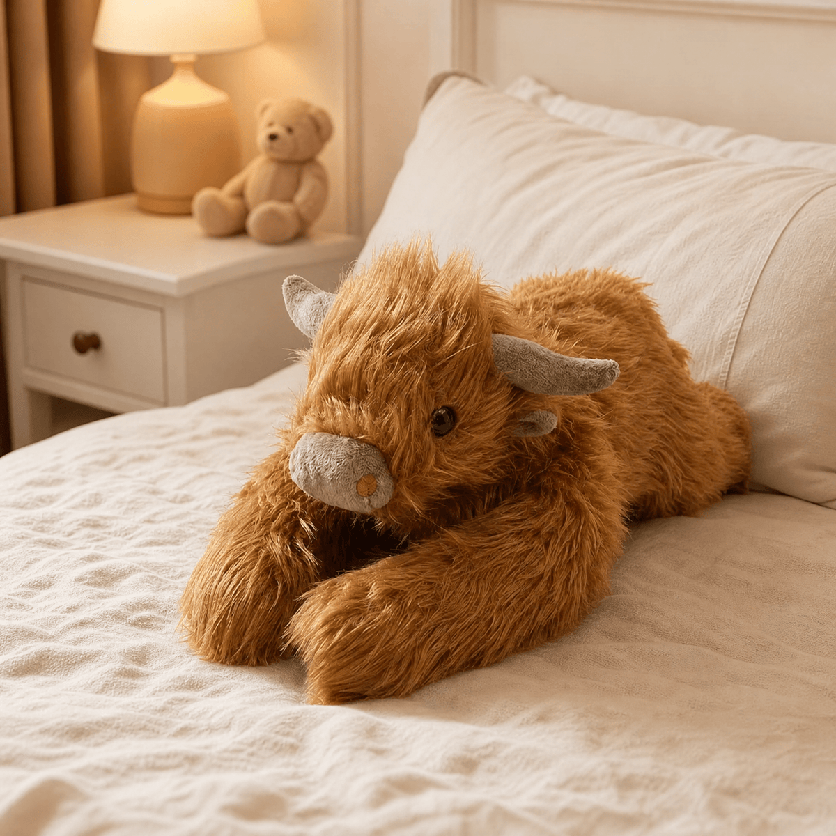 Highland Cow Plush 65 cm — Long Faux Fur & Weighted Legs 4