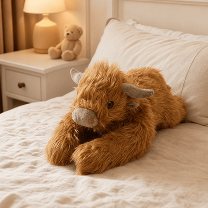 Highland Cow Plush 65 cm — Long Faux Fur & Weighted Legs 4