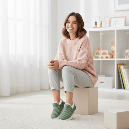 HeatSoft Thermal Winter Slippers — Vegan Fleece Non-Slip Sole 2