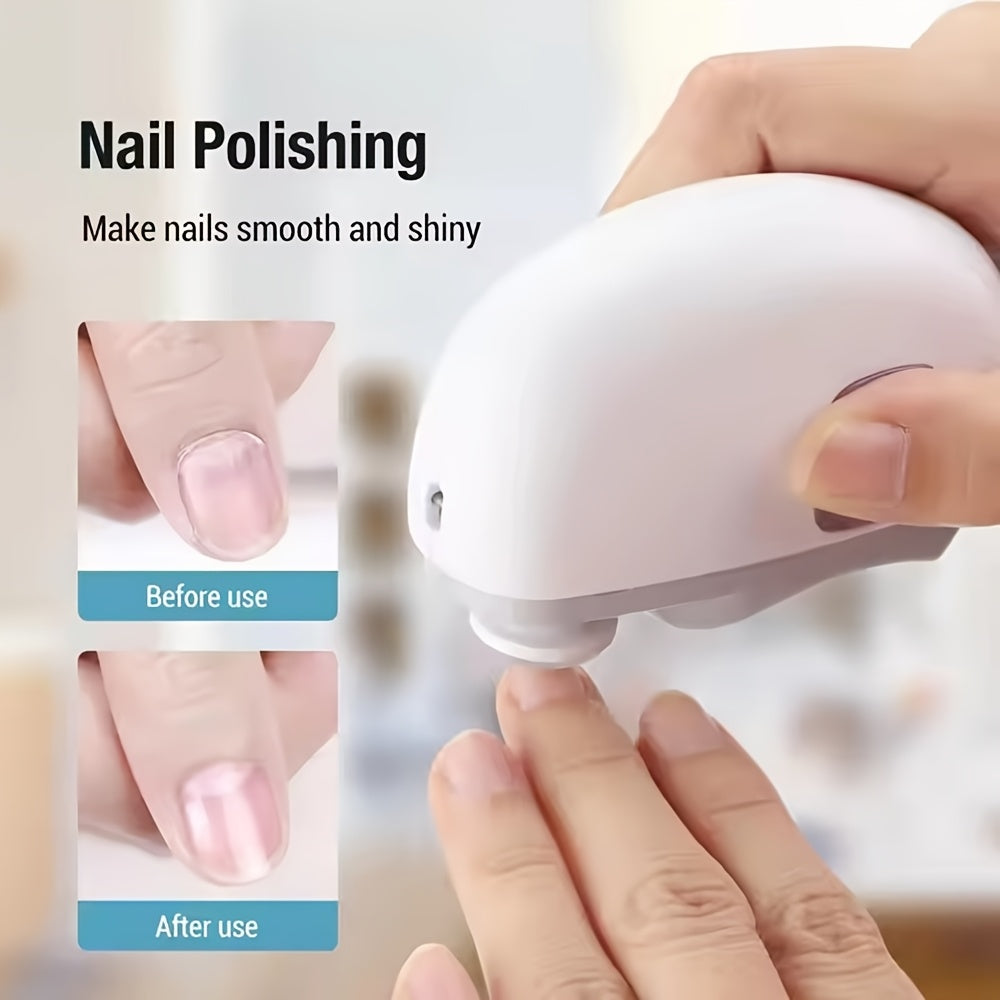 Electric Nail Clipper with LED Light — Safe & Polishing 3