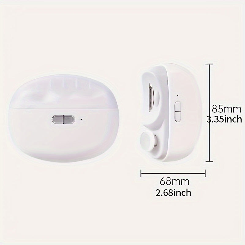 Electric Nail Clipper with LED Light — Safe & Polishing 7