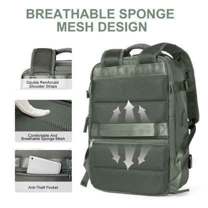 Zaino da Viaggio Donna 35L Impermeabile Multifunzione con USB