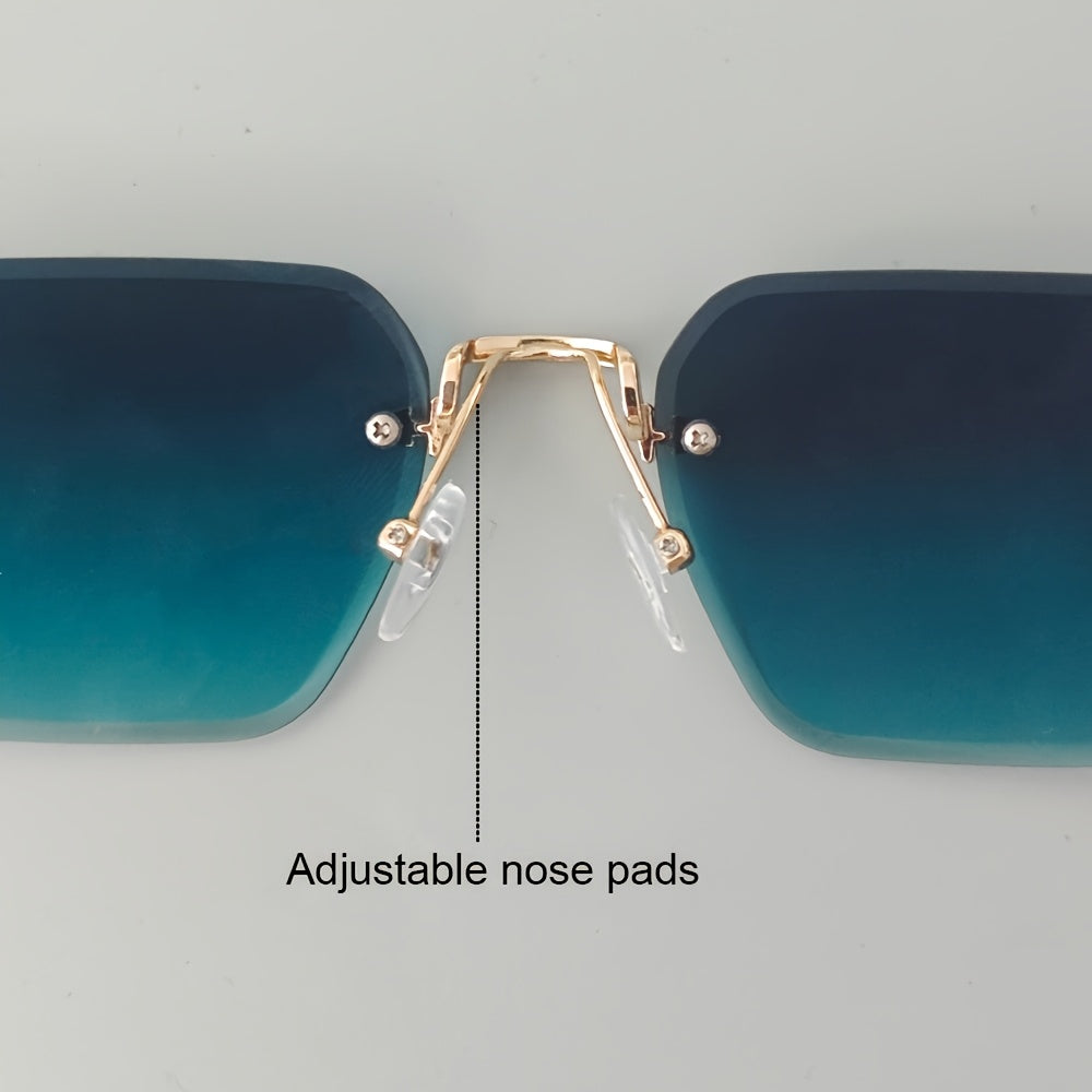 Rimless Square Glasses for Men — Lightweight Minimal Design 12