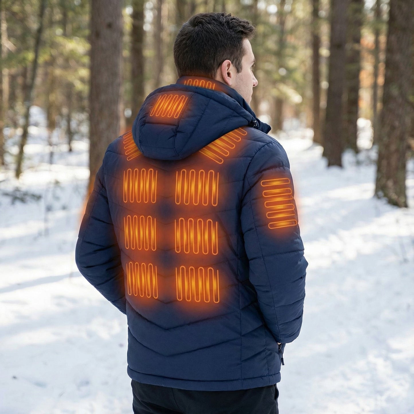 Frostiq Heated Winter Jacket Unisex — Rechargeable Electric 3